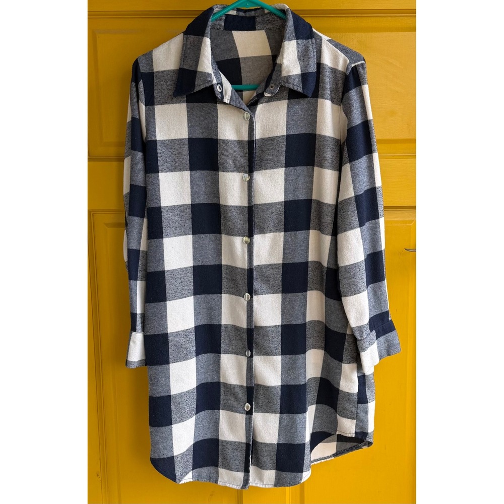 Cozycore Glamping Plaid Long Flannel Shacket Shirt Outdoorsy Jacket With Pockets
